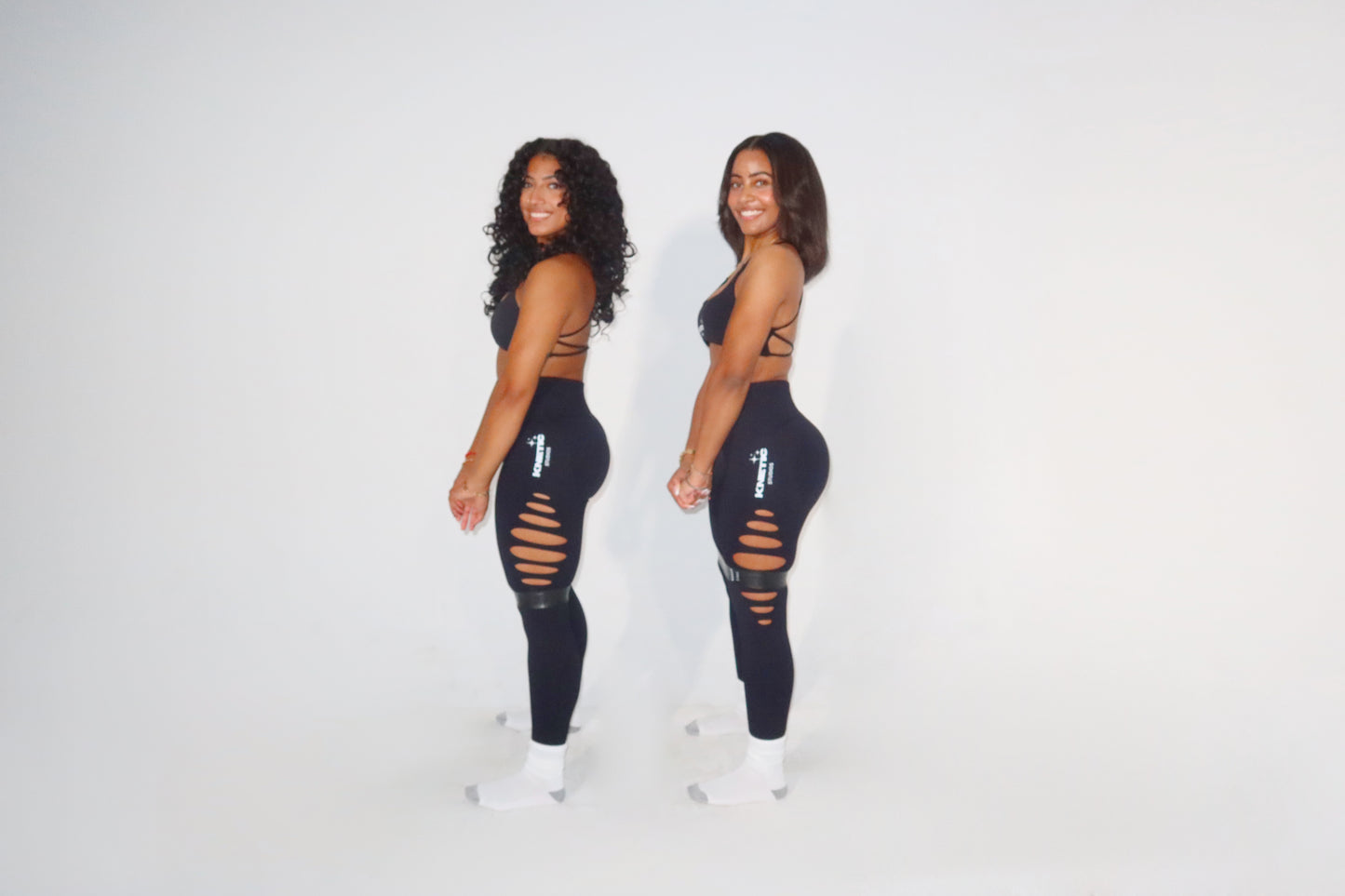 SIDE SLIT BODY CONTOURING FULL LENGTH LEGGINGS