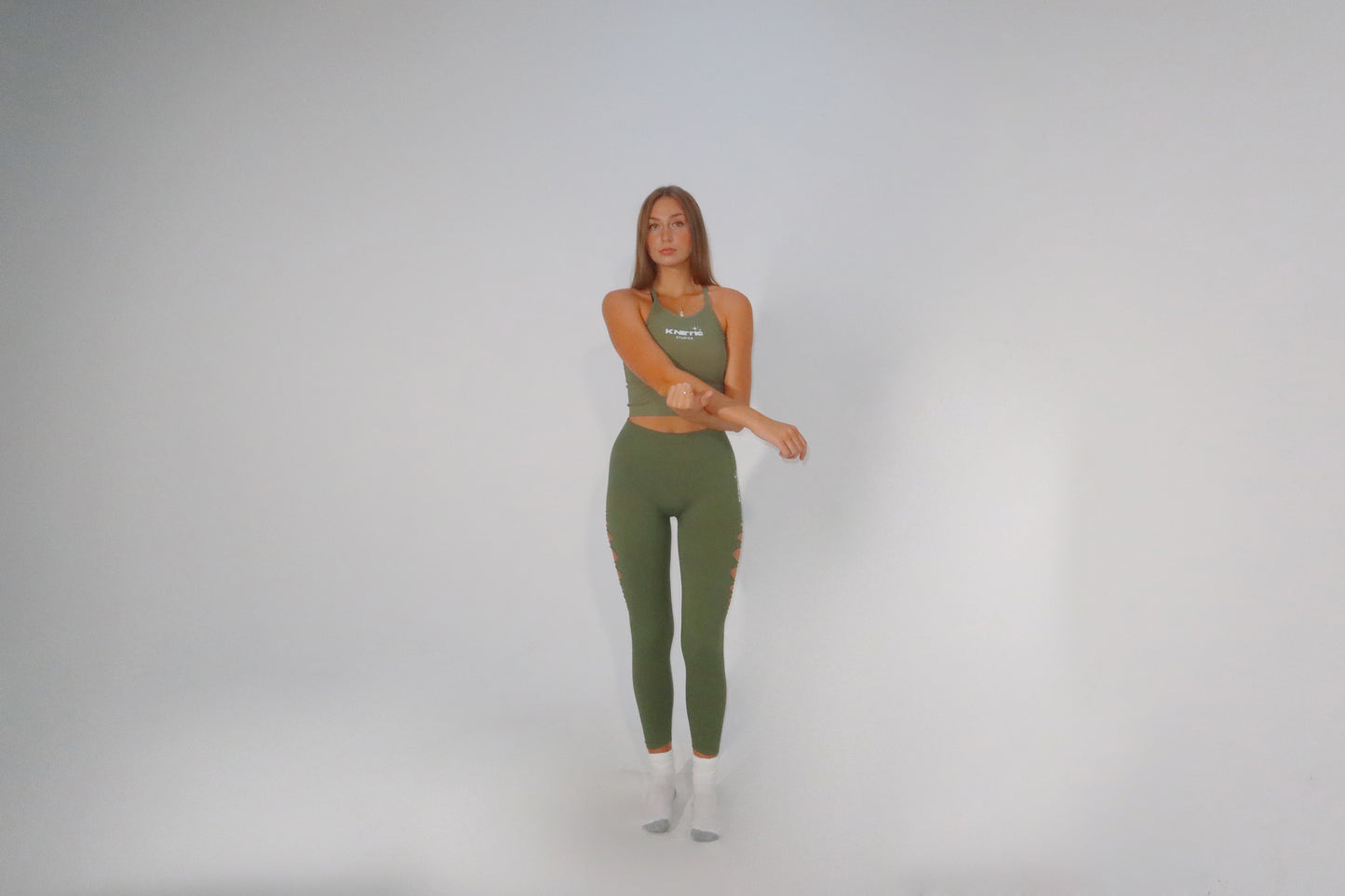 SIDE SLIT BODY CONTOURING FULL LENGTH LEGGINGS