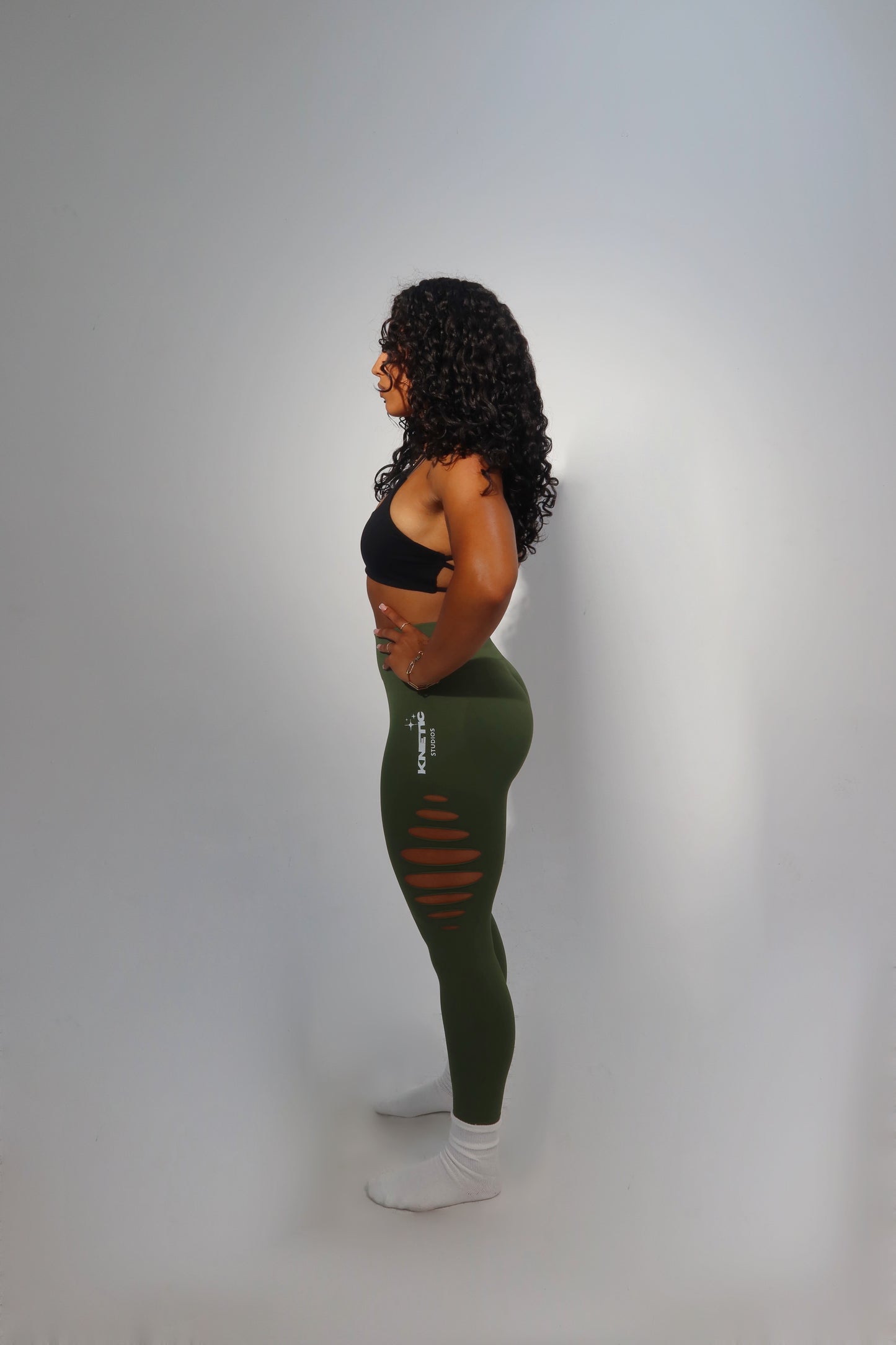 SIDE SLIT BODY CONTOURING FULL LENGTH LEGGINGS